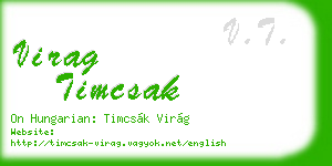 virag timcsak business card